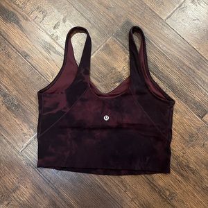 Lululemon Align Cropped Tank Size 8 Diamond Dye Cassis